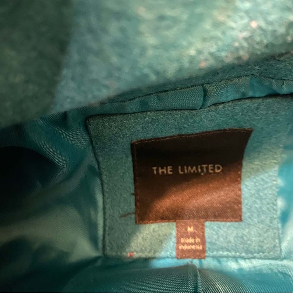 The Limited Turquoise Double-Breasted Pea Coat - Picture 7 of 16